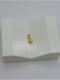 18K Real Gold Half Ball Pendant