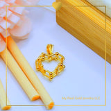 18k Real Gold Hardware Heart design Pendant