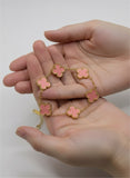 Blush Clover Bracelet – Premium Gold Plated Stainless Steel
