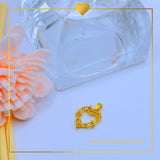 18k Real Gold Hardware Heart design Pendant