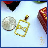 18k Real Solid Gold Pendant