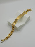 Personalized ID Bracelet – Premium Gold Plated Stainless Steel