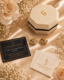 18K Real Gold Tri-Color Huggie Clip Earrings | 750 Stamped