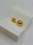 18K Real Gold Golden Orb Bloom Pendant