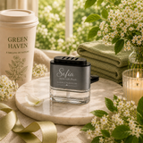 GEM’S SERENITY MINI | LUXURY CAR DIFFUSER | GREEN HAVEN | PERSONALIZED| BOOK NO. 03
