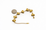 Premium Stainless Steel Puffed Heart Chain Bracelet - 6.5” + 2” Extender