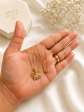 18K Real Gold Butterfly Pendant Necklace – 18 Inches – 750 Stamped – Approx. 2.6g