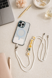 Spring Bloom Personalized Gift Set 🌼 Elegant Daisy Phone Charm & Keepsake Box