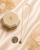 18K Real Gold Clover Pendant Necklace | 18 Inches | 750 Stamped