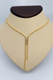 Premium Stainless Steel Beaded Y Necklace - 16” + 2” Extender