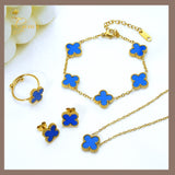 Luxury Designer Four Leaf Colover Jewelry Set