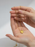 Radiant Clover Pendant Necklace – Premium Gold Plated
