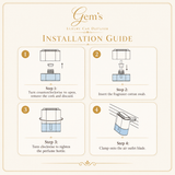 Gem’s Luxury Linen Bloom Vent Clip Car Diffuser – Silver – 10 mL
