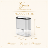 Gem’s Luxury Linen Bloom Vent Clip Car Diffuser – Silver – 10 mL