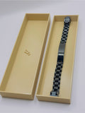 Black Stainless Steel ID Bracelet – Unisex