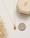 18K Real Gold Horse Shield Pendant Necklace 18 Inches Long 750 Stamped