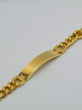Personalized ID Bracelet – Premium Gold Plated Stainless Steel