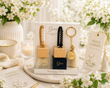 White Garden | Personalized Luxury Duo Car Diffuser Gift Set | Book No. 04