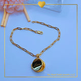 18K Real Gold Love Locket Bracelet size 7.5”