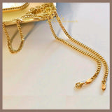 18K Real Gold Cuban Link Chain 4.2mm width 18”