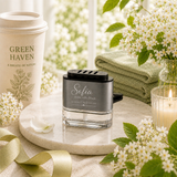 GEM'S SERENITY MINI | LUXURY CAR DIFFUSER | WHITE GARDEN | BOOK NO. 04 | PERSONALIZED