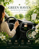 🌿 Gem’s Duo Vent Clip Diffuser  Green Haven | Book No. 03