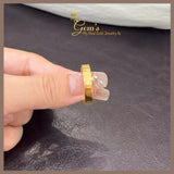 18K Real Gold Cassic Style Ring for Men and Women