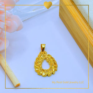 Real Gold Elegant leaf Pendant