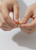 18K Real Gold Mini Clicker Charm Pendant