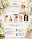 🤍 Gem’s Duo Vent Clip Diffuser  White Garden | Book No. 04