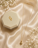 18K Real Gold Heart Pendant Necklace | 18 Inches