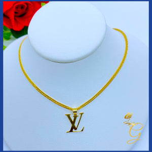 18k Real Solid Gold Necklace