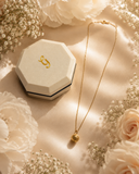 18K Real Gold Textured Ball Pendant Necklace | 18 Inches | 750 Stamped