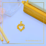 18k Real Gold Hardware Heart design Pendant