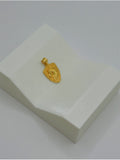 18K Real Gold Horse Shield Pendant