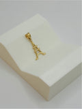 18K Real Gold Eiffel Tower Pendant