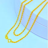 18K Real Gold Rope Chain 20”