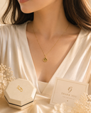 18K Real Gold Clover Pendant Necklace | 18 Inches | 750 Stamped