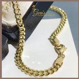 18K Real Gold Cuban Link Chain 4.2mm width 18”