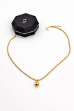 Premium Stainless Steel Beaded Ball Pendant Necklace - 16” + 2” Extender