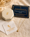 18K Real Gold Heart Pendant Necklace | 18 Inches
