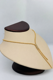 Premium Stainless Steel Beaded Y Necklace - 16” + 2” Extender