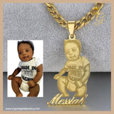 Custom Picture Necklace Personalized Photo Pendant Custom Necklace Photo Stainless Steel Gold Nameplate Jewelry