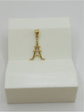 18K Real Gold Eiffel Tower Pendant