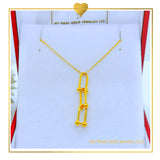 18K Real Gold  Necklace 18”