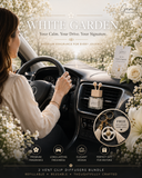 🤍 Gem’s Duo Vent Clip Diffuser  White Garden | Book No. 04