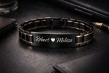 Personalized Stainless Steel ID Bracelet – Custom Engraved Name Bracelet (Unisex)