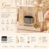 GEM’S SERENITY MINI | LUXURY CAR DIFFUSER | LINEN ORRIS BLOOM | BOOK NO. 02