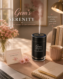 Gem’s Serenity™ Luxury Home & Car Diffuser featuring Linen Orris Bloom, so let’s keep the same storytelling style.
