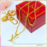 18k Real Solid Gold Necklace